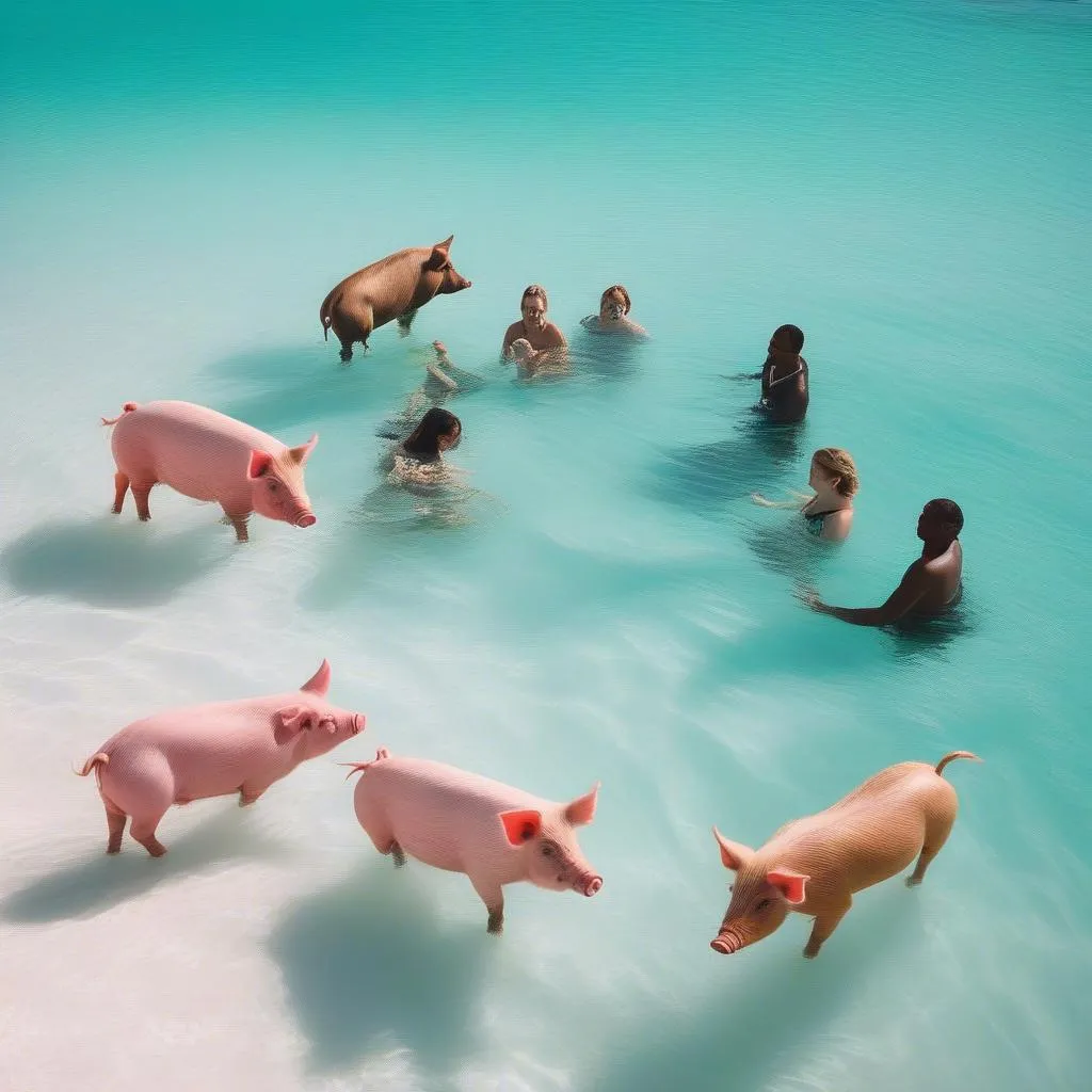 Swimming With Pigs