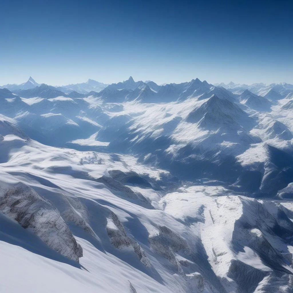 Swiss Alps Snowcapped Peaks