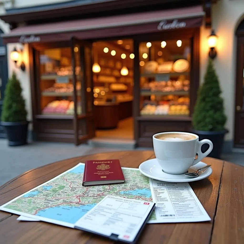 Swiss Chocolate Shop Travel Documents