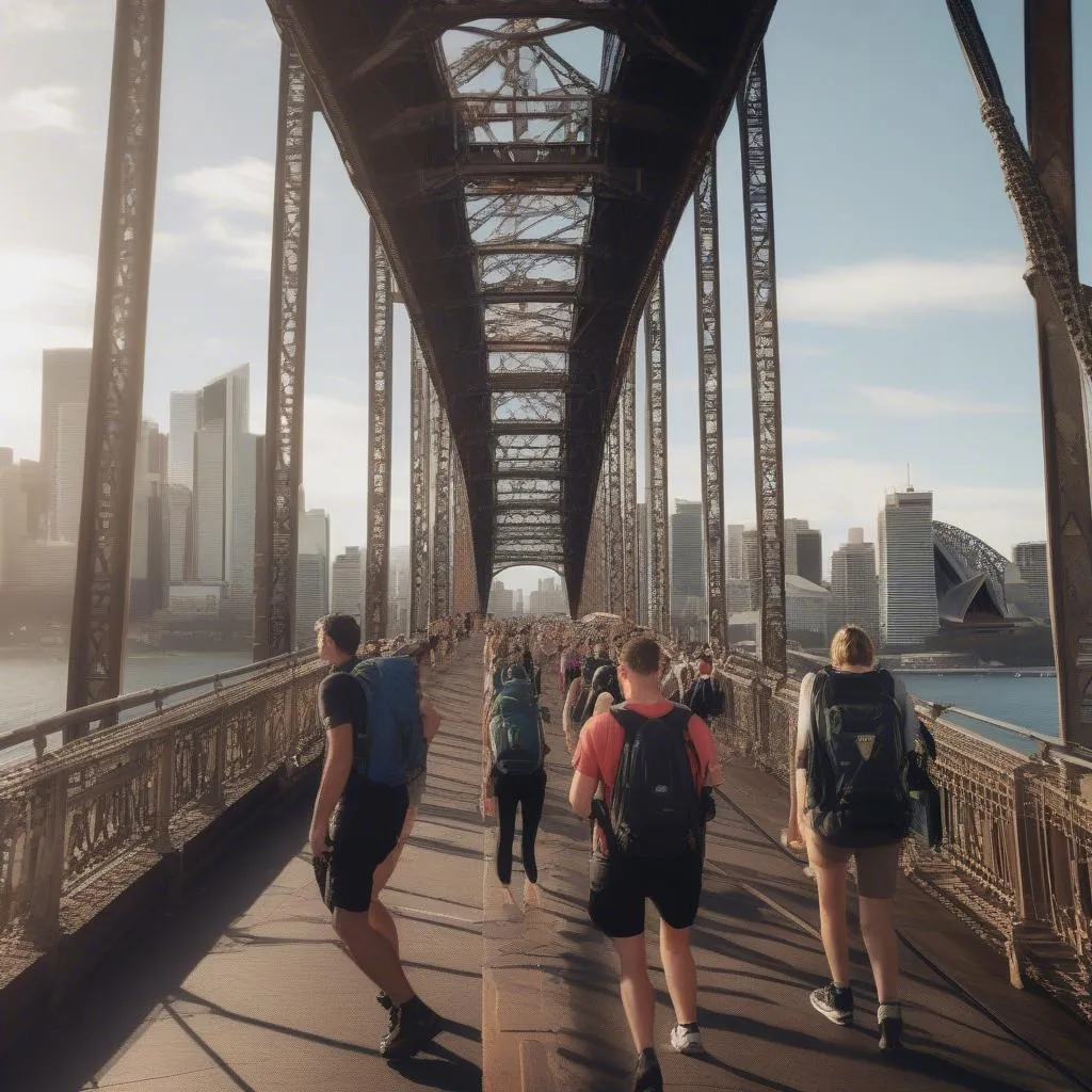 Climbing the Sydney Harbour Bridge