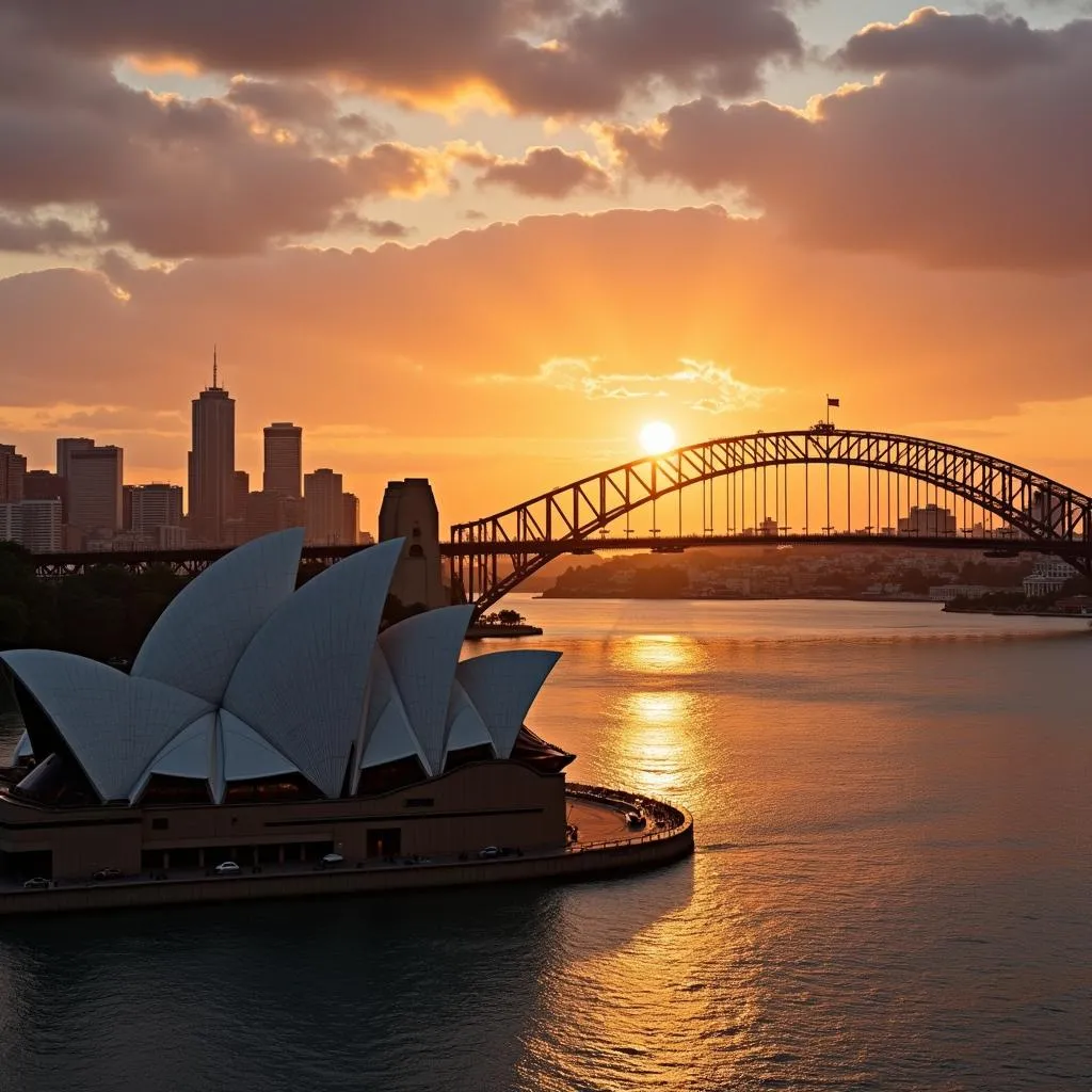 Sydney Opera House at Sunset