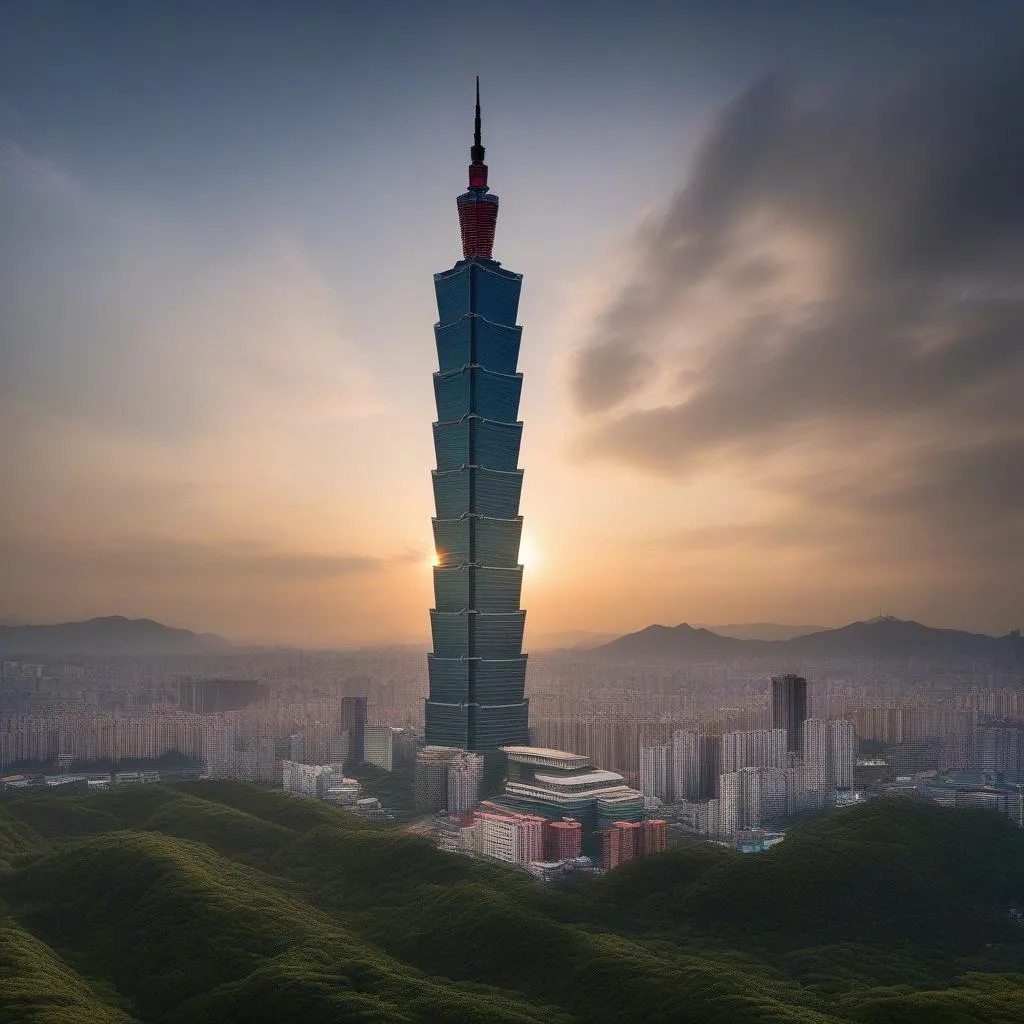 Taipei 101 Skyline