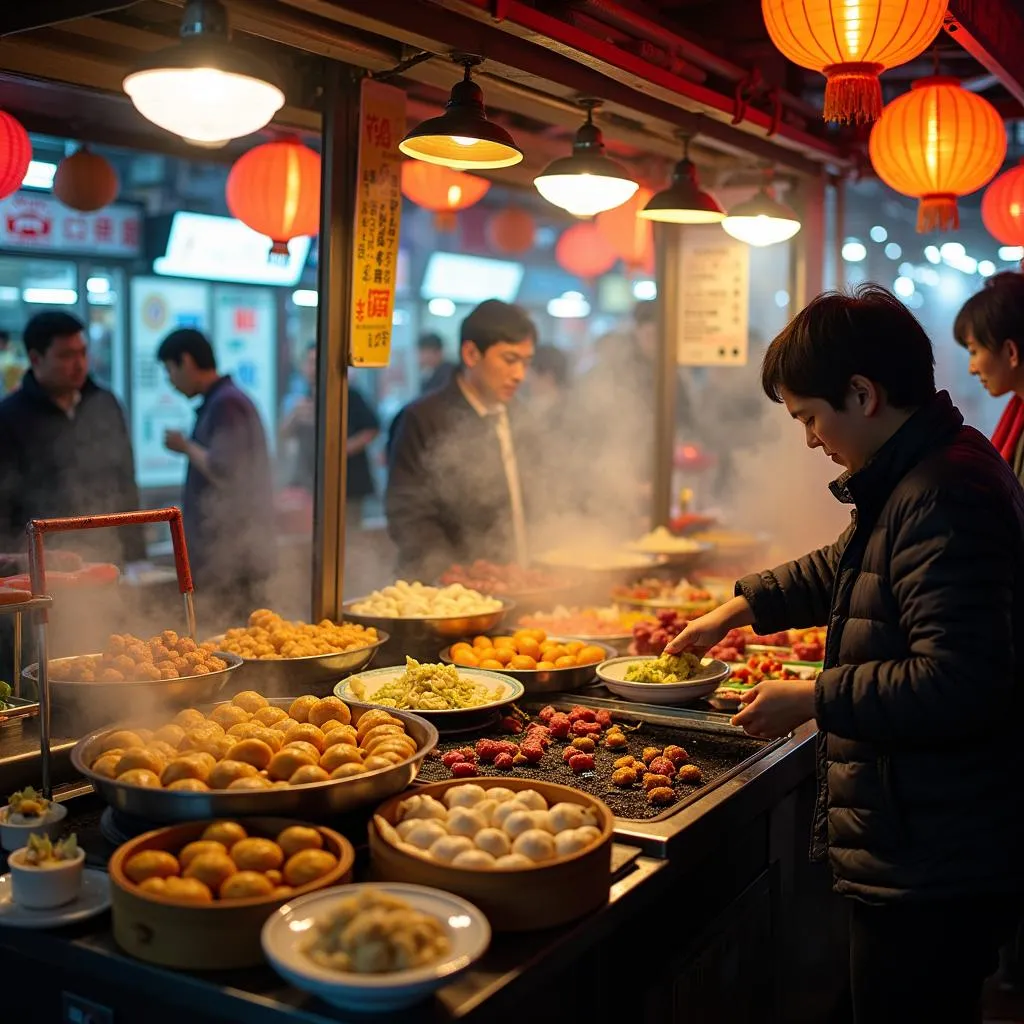 Taiwan Night Market Street Food