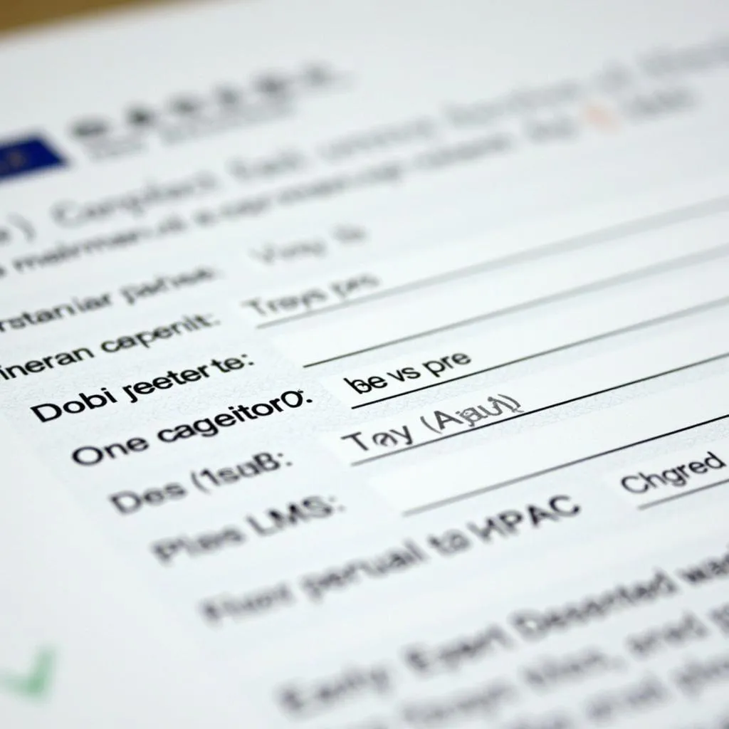 Taiwan Visa Application Form