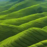 Vast tea hills in Tan Cuong