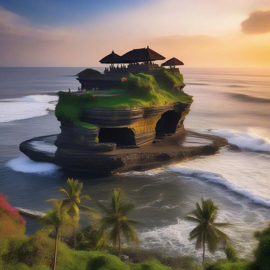 Tanah Lot Temple Sunset