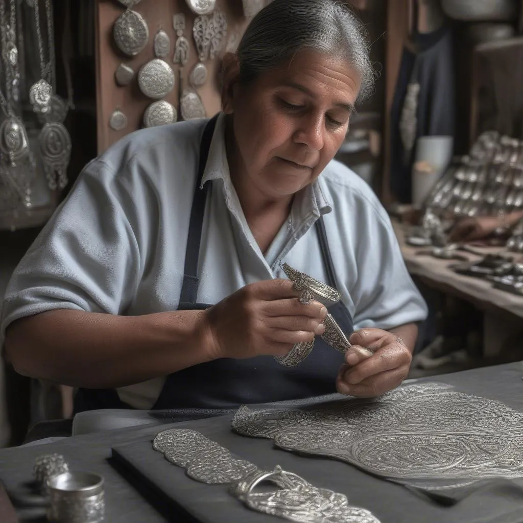 Silversmith in Taxco