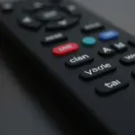 TCL TV remote with YouTube button