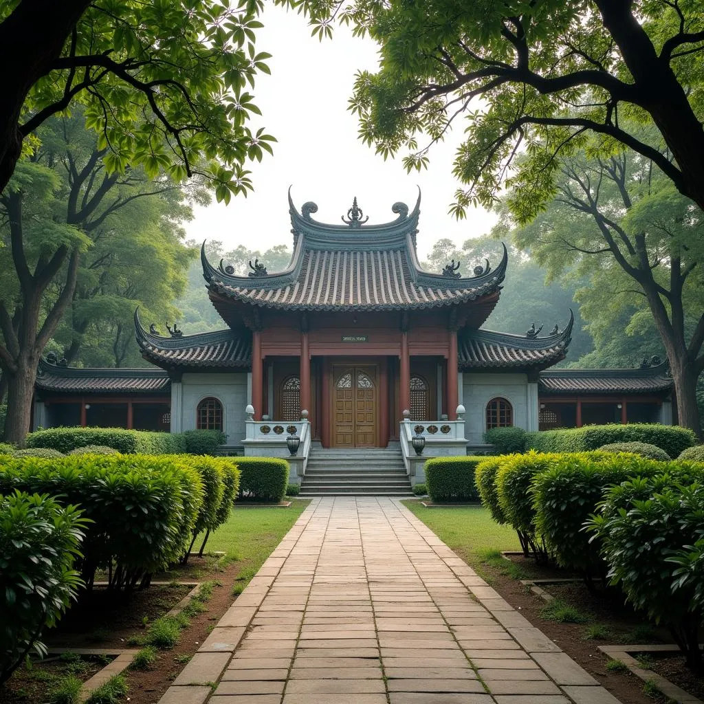 Temple of Literature's serene atmosphere