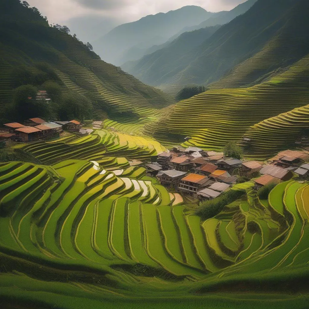 Rice Terraces in Sapa