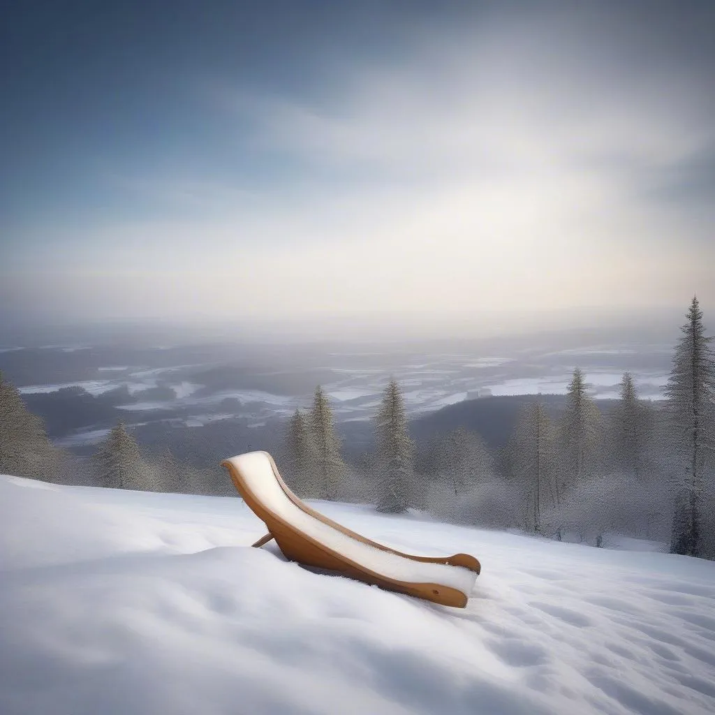 The Physics and Thrill of a Toboggan Ride Down a Curve