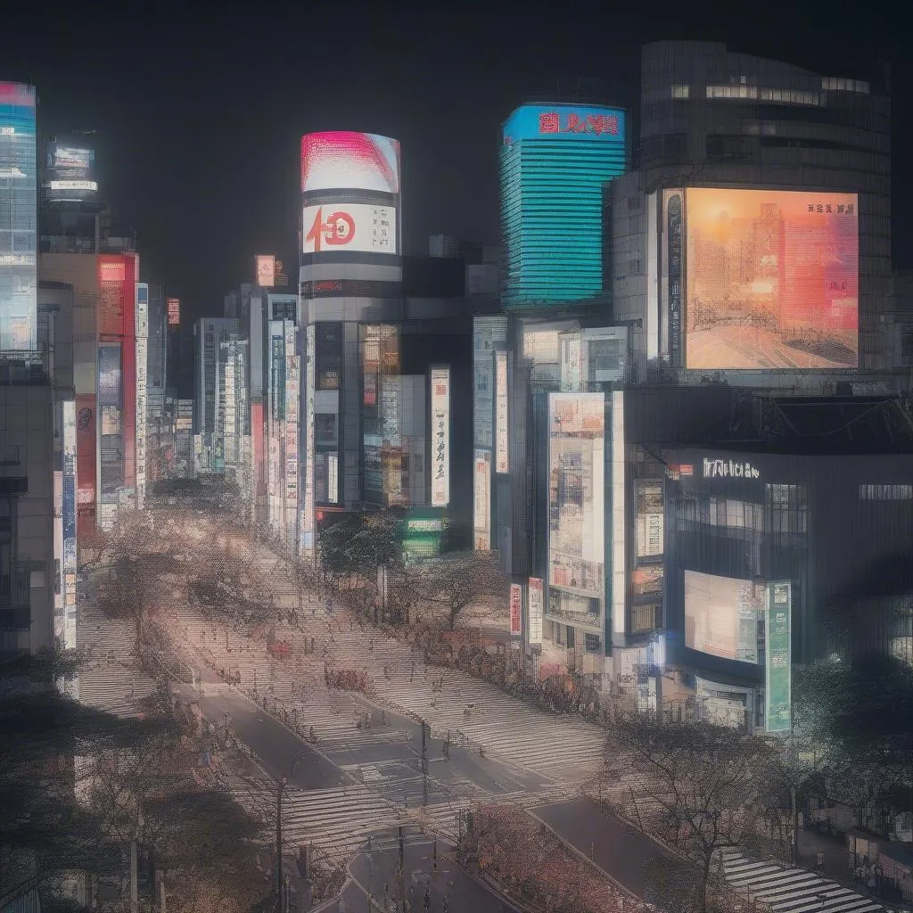 Tokyo Skyline at Night