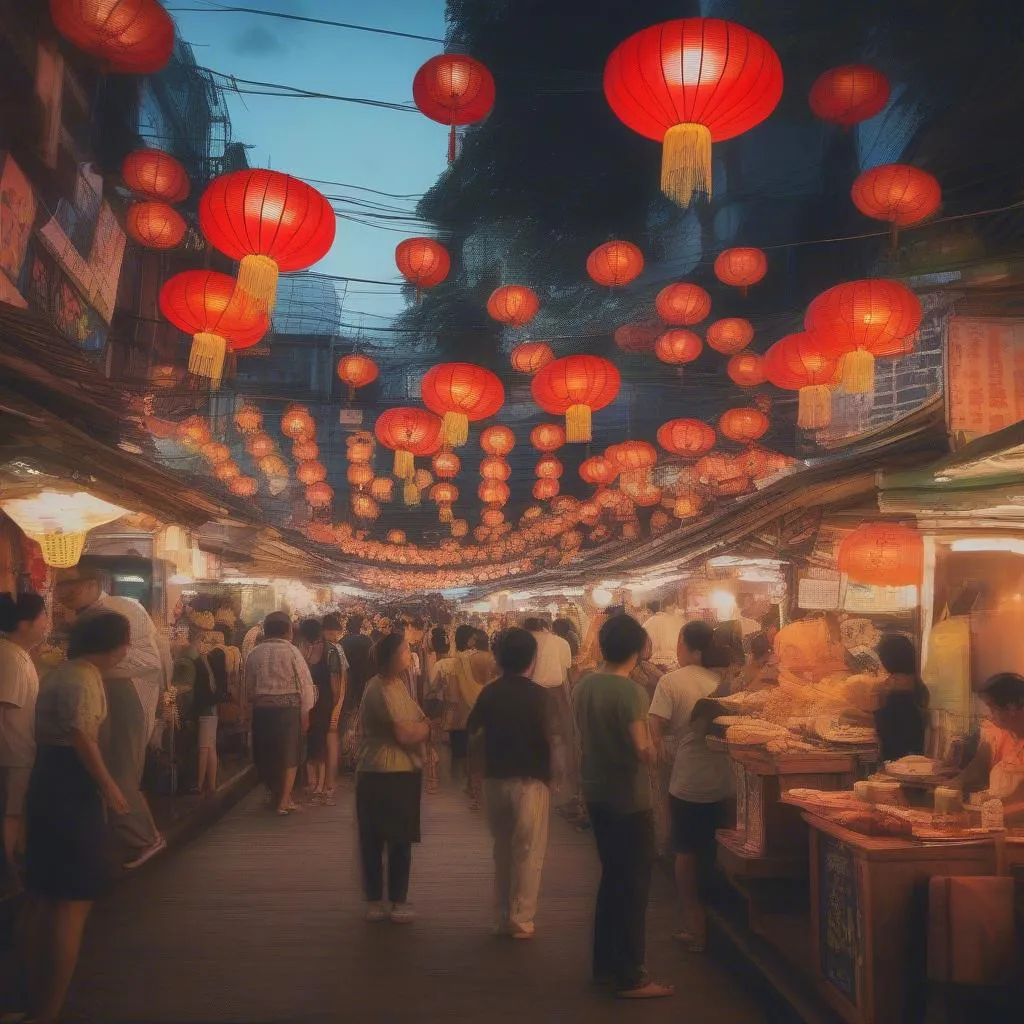 Night Market Scene