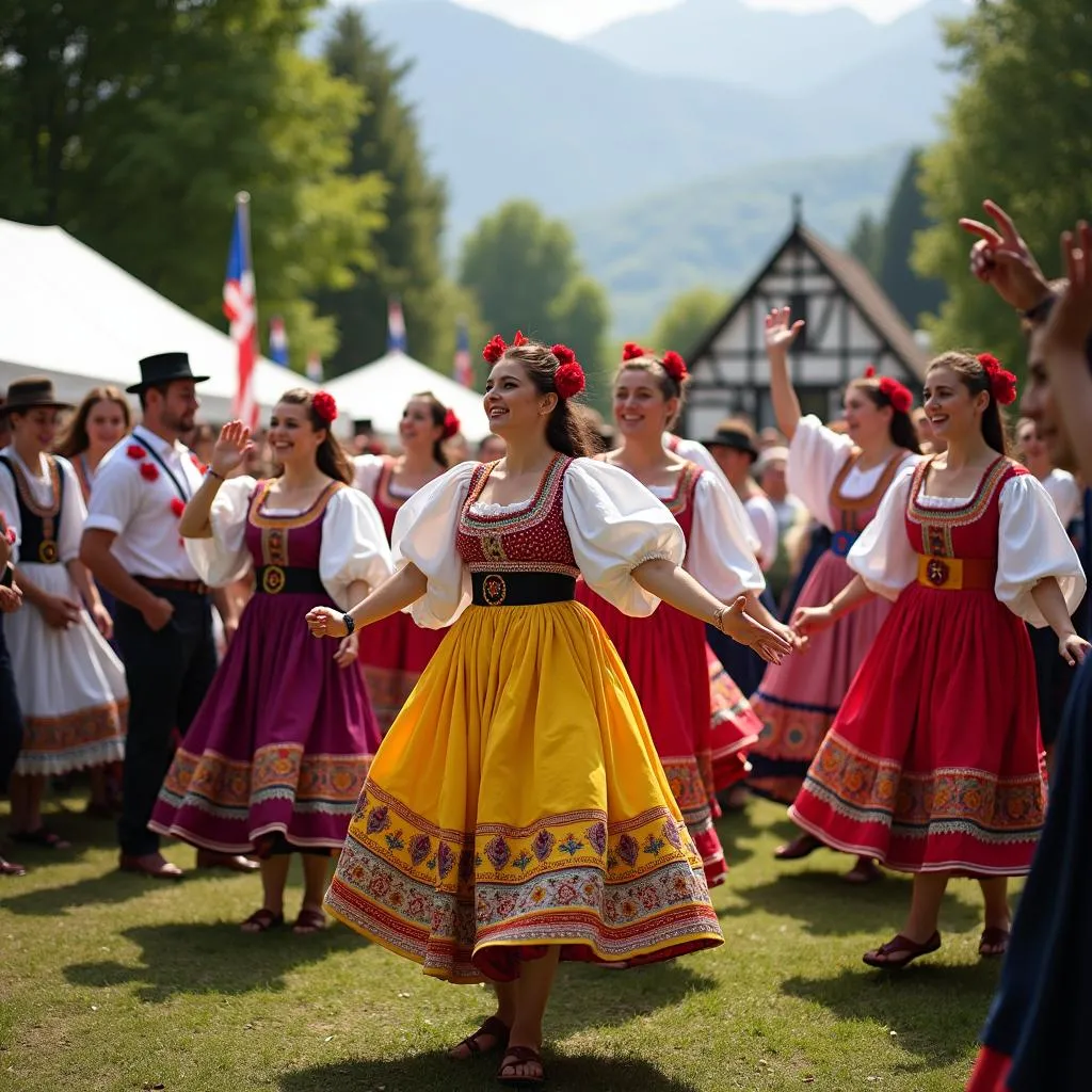 Vibrant Romanian Folk Festival