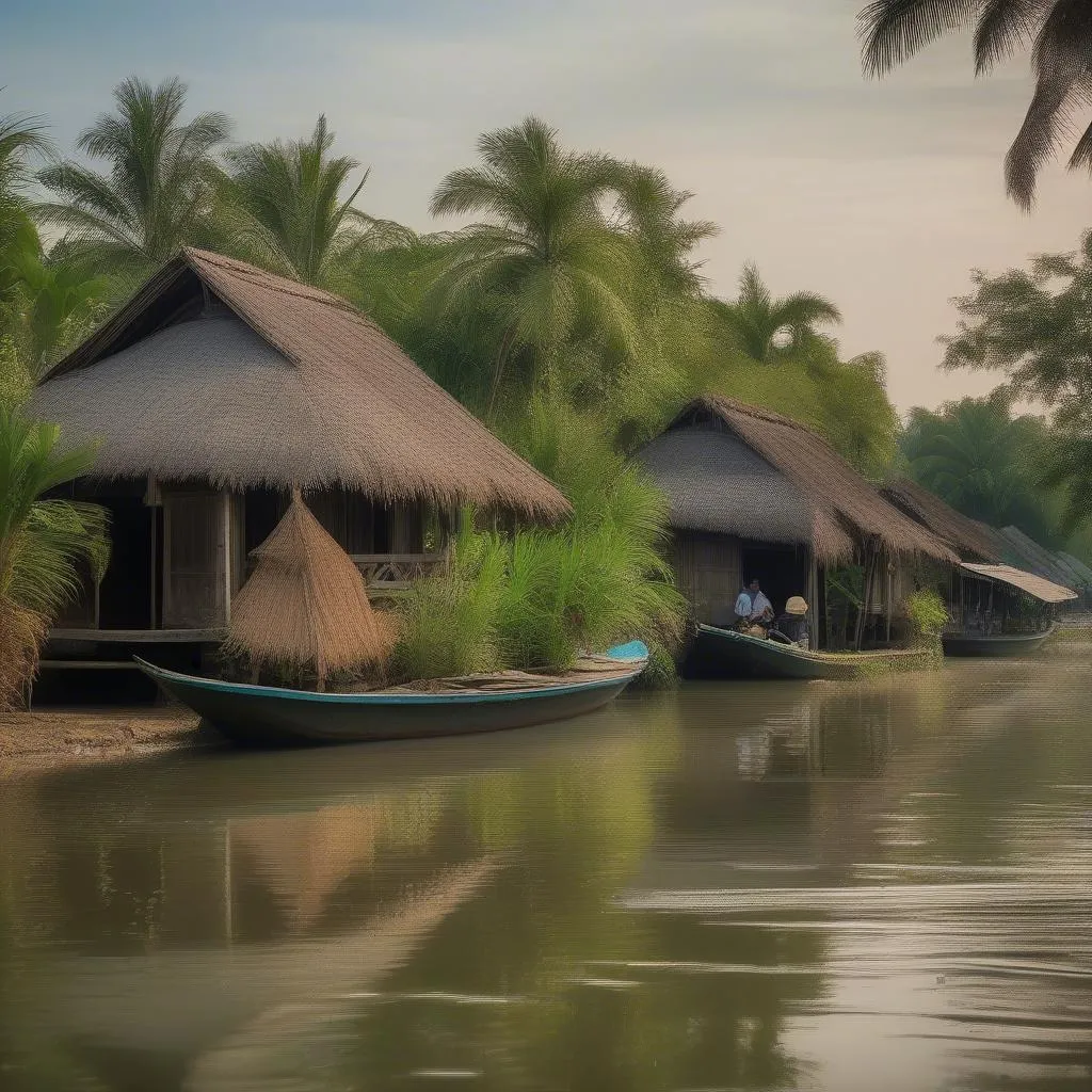 Tranquil Vietnamese Village