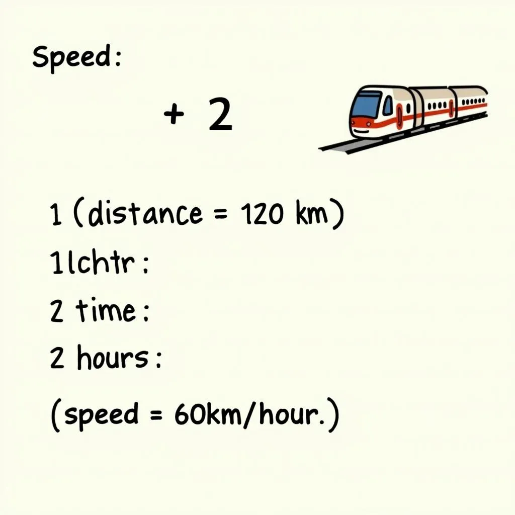 Calculating train speed