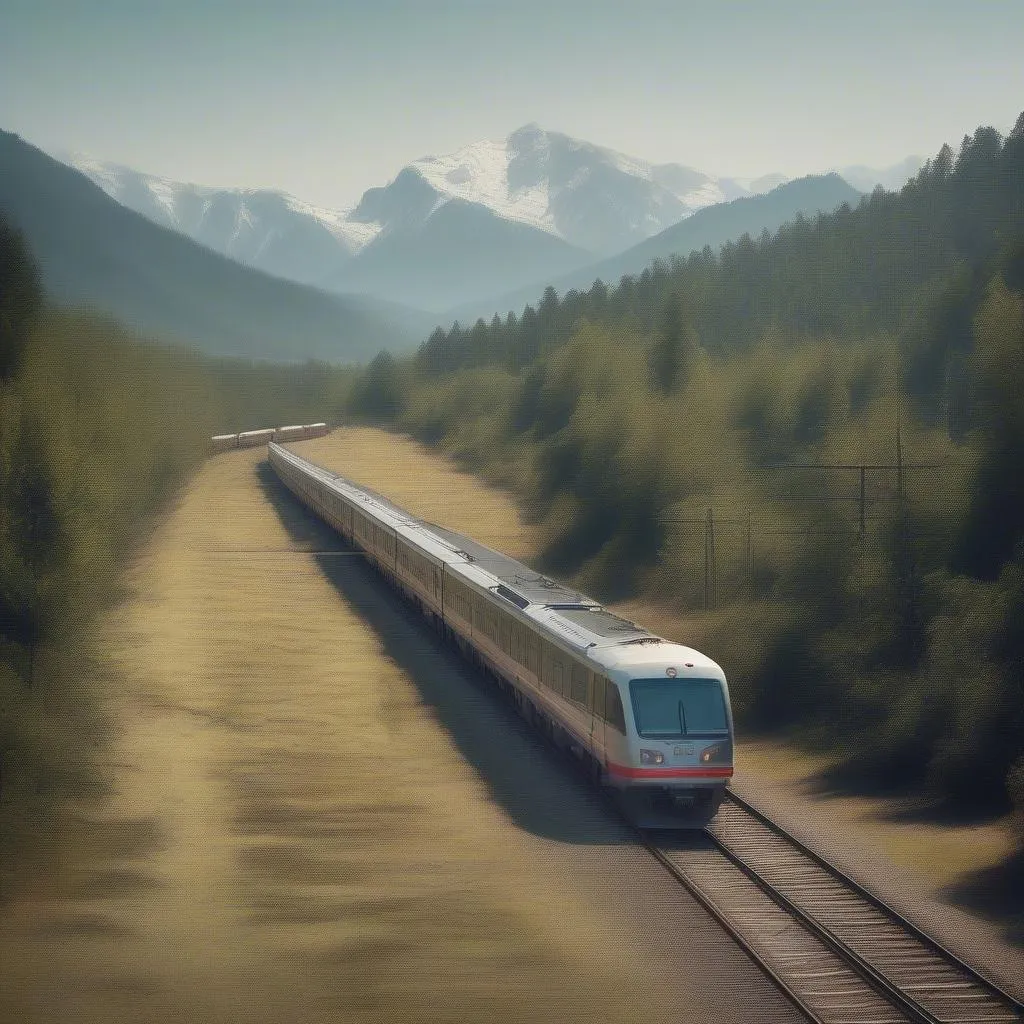 A Train Travels Along a Straight Track: Understanding Velocity and Travel