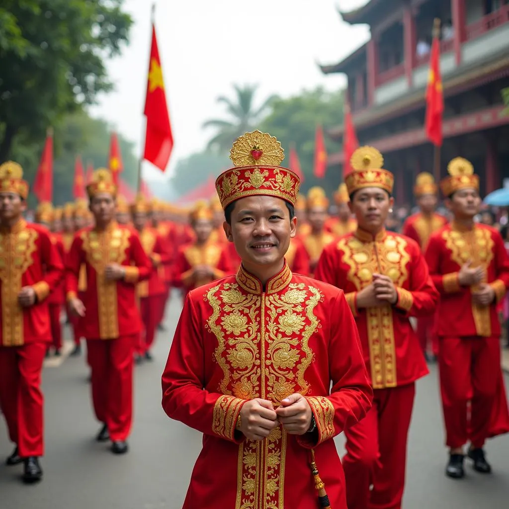 Tran Temple Festival in Nam Dinh province, Vietnam