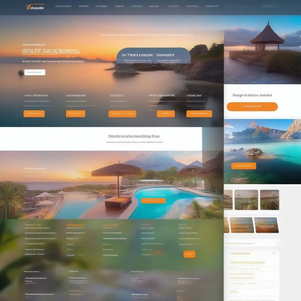 travel agency website