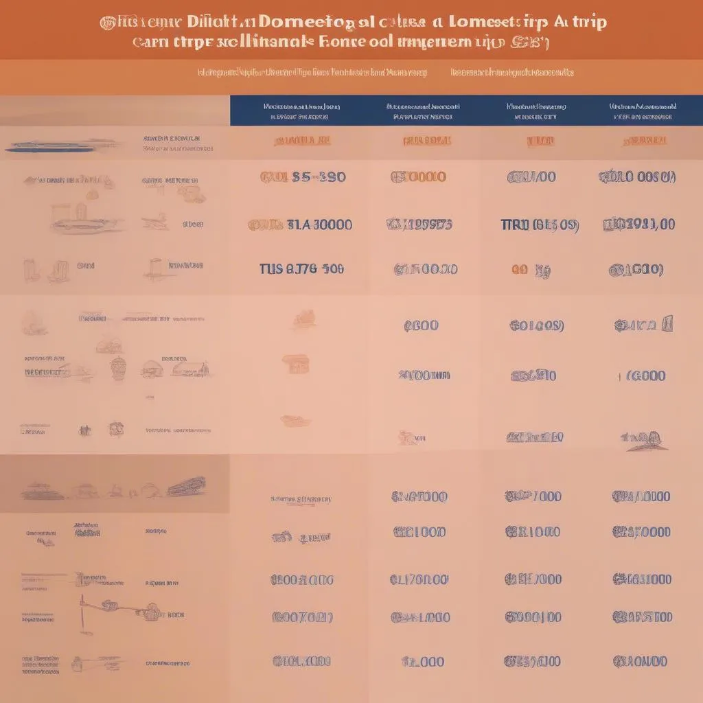 travel budget comparison