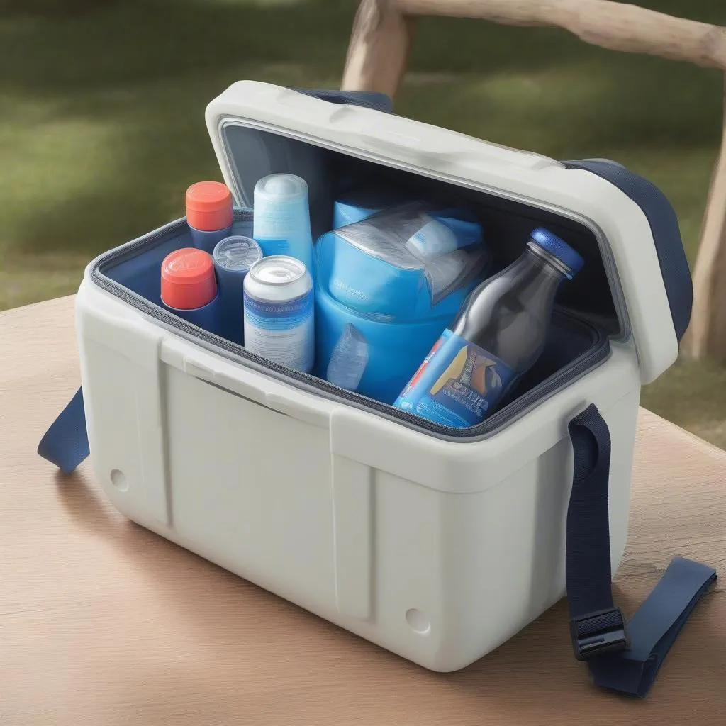 Hard-Sided Travel Cooler for Medications