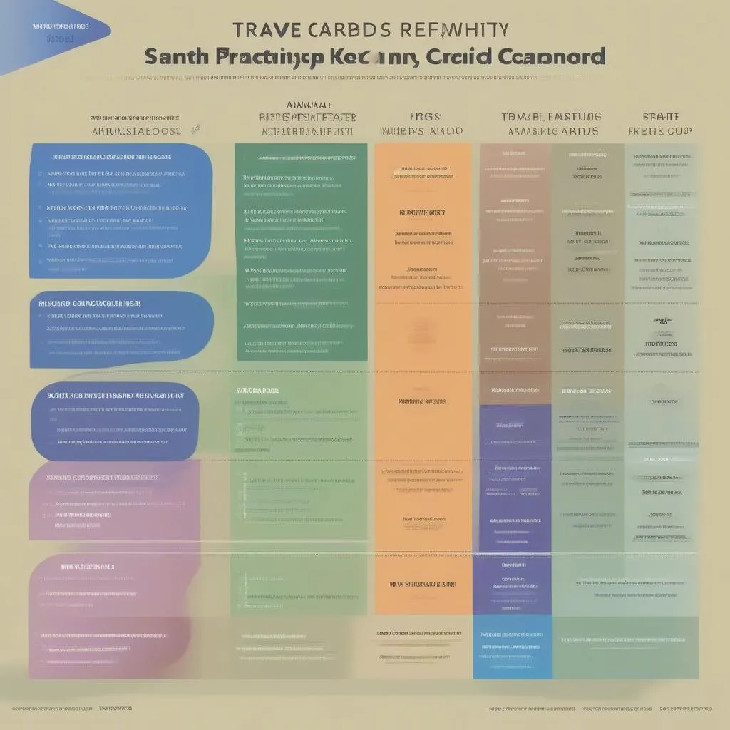 Travel Credit Cards Comparison Chart