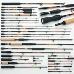 Different types of travel fishing rods