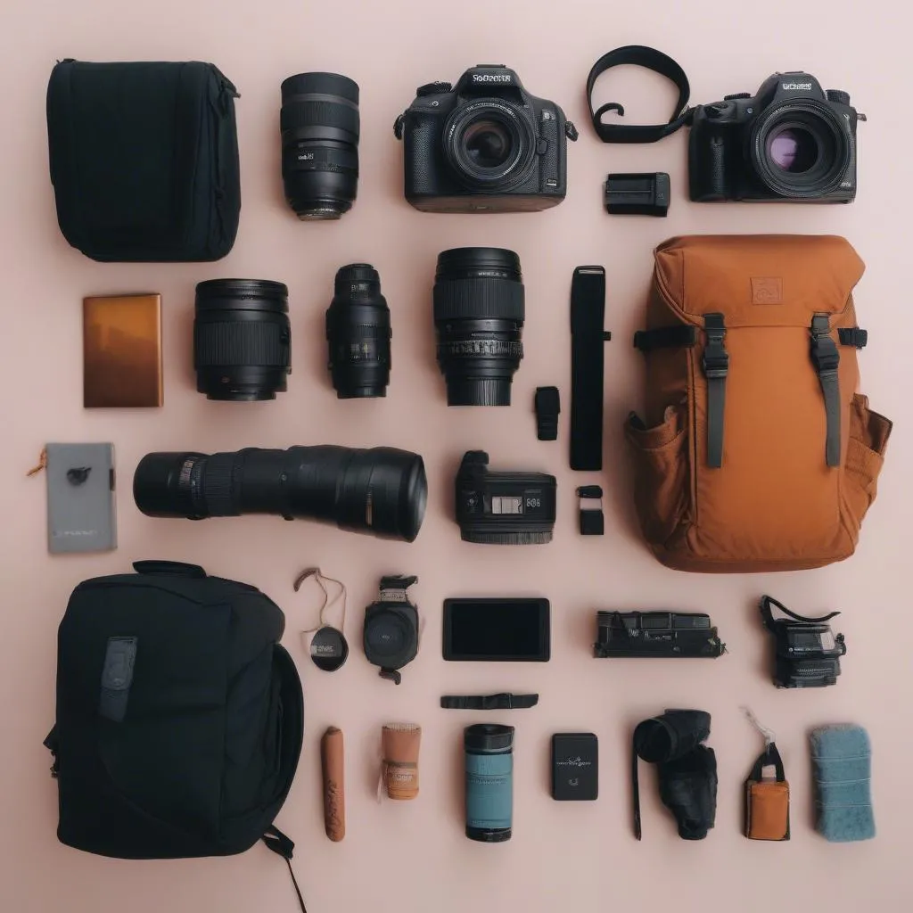 Travel Influencer with Essential Gear