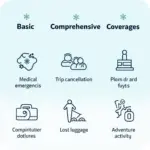 Travel insurance coverage options