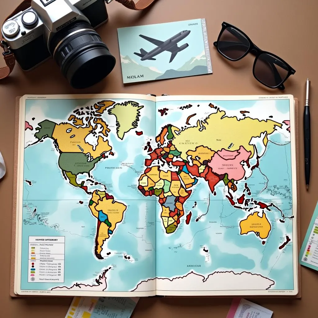 Planning a travel itinerary