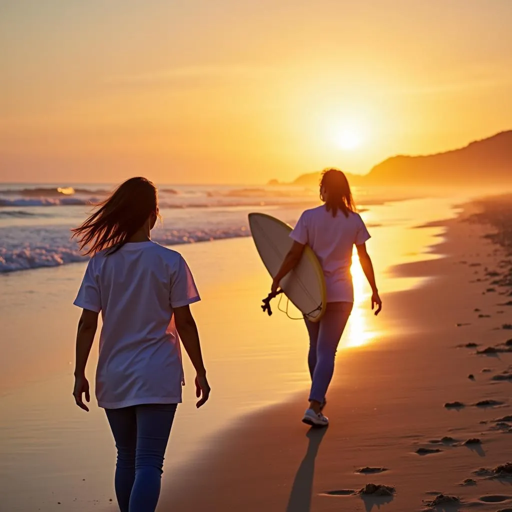 Travel Nurse Enjoying California Beach