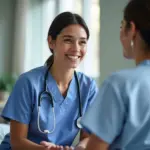 Travel Nurse Working in a Hospital