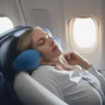 Neck pillow for airplane travel