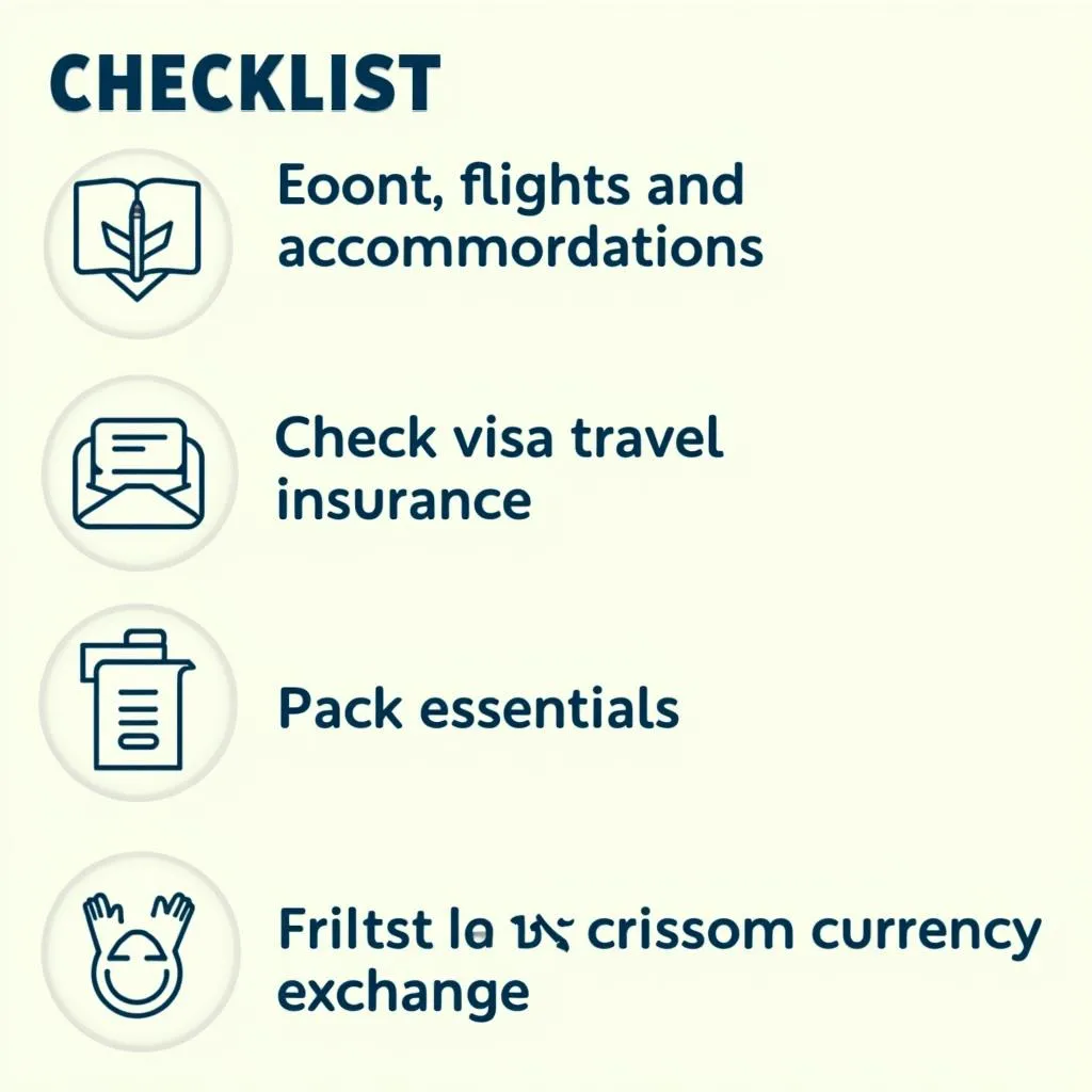 Travel Planning Checklist