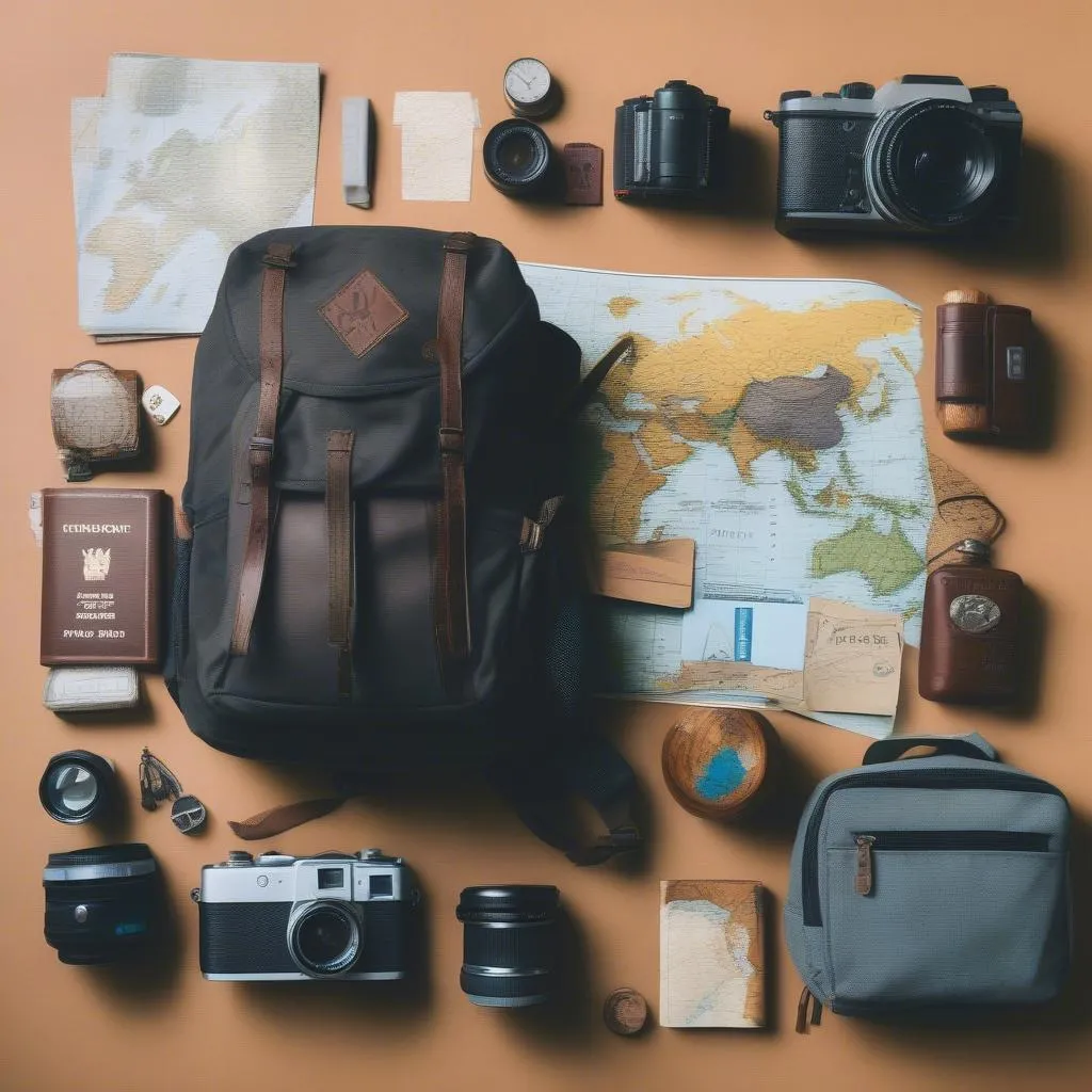 Travel Planning with Map and Luggage