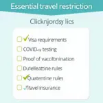 Travel Restrictions Checklist