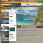 Travel review website screenshot