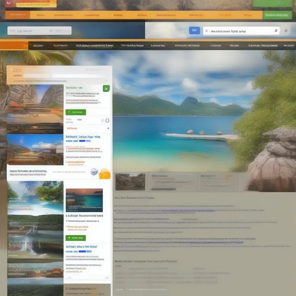 Travel review website screenshot