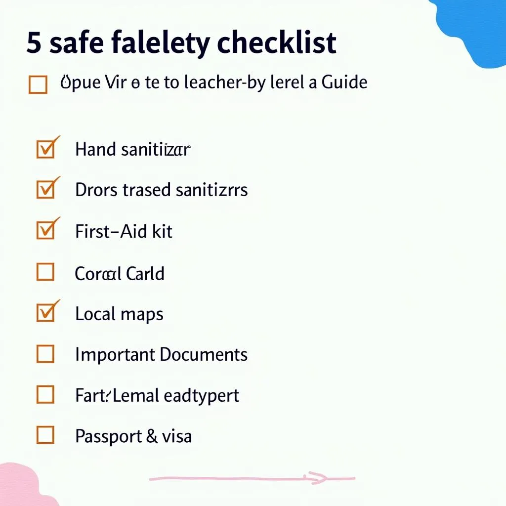 Travel Safety Checklist