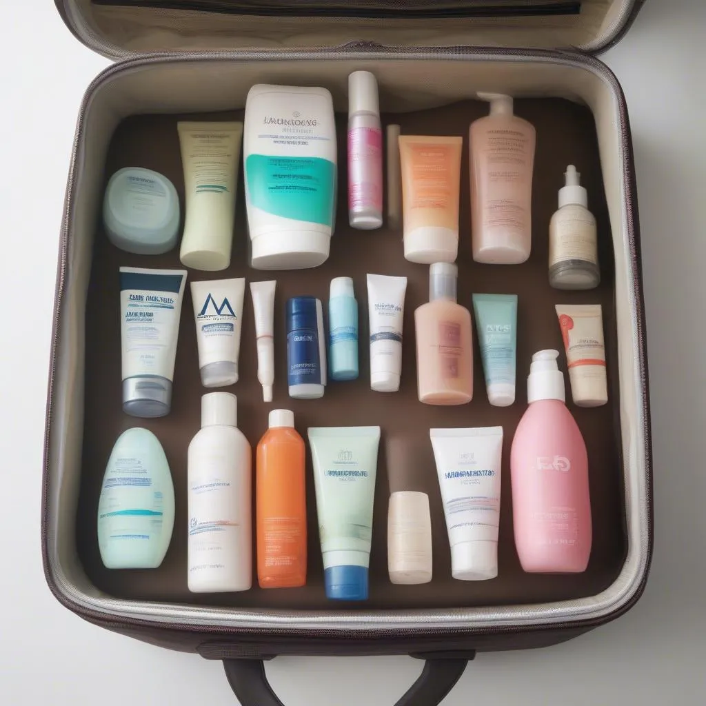 Travel-Sized Toiletries for Luggage