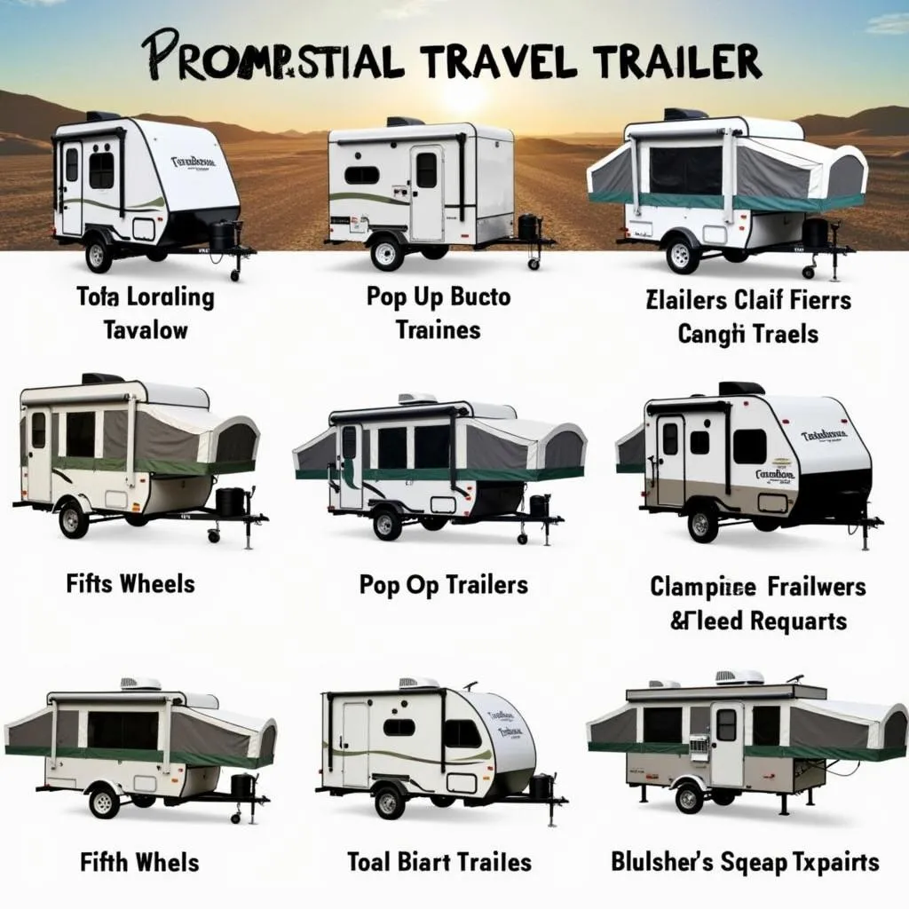 Different types of travel trailers