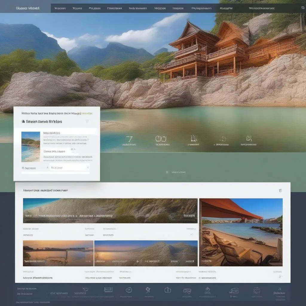 Travel Website Interface