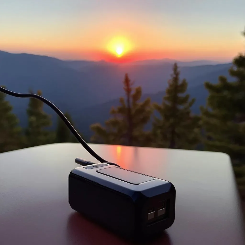 Travel Adapter Sunset