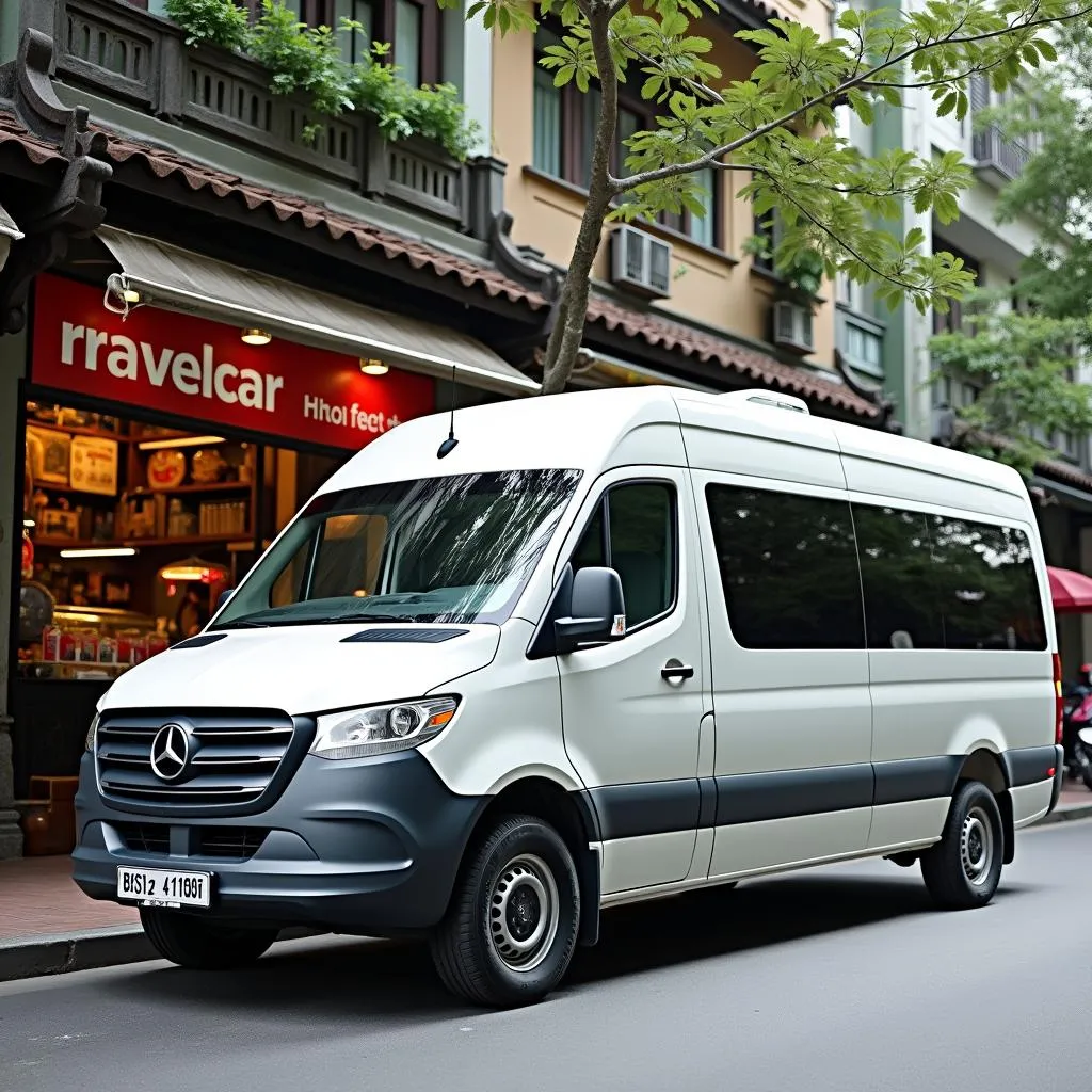 TRAVELCAR 16-seater van in Hanoi Old Quarter