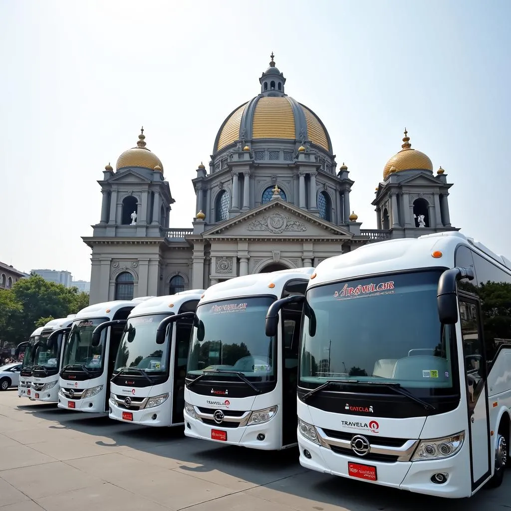 TRAVELCAR fleet of buses in Hanoi