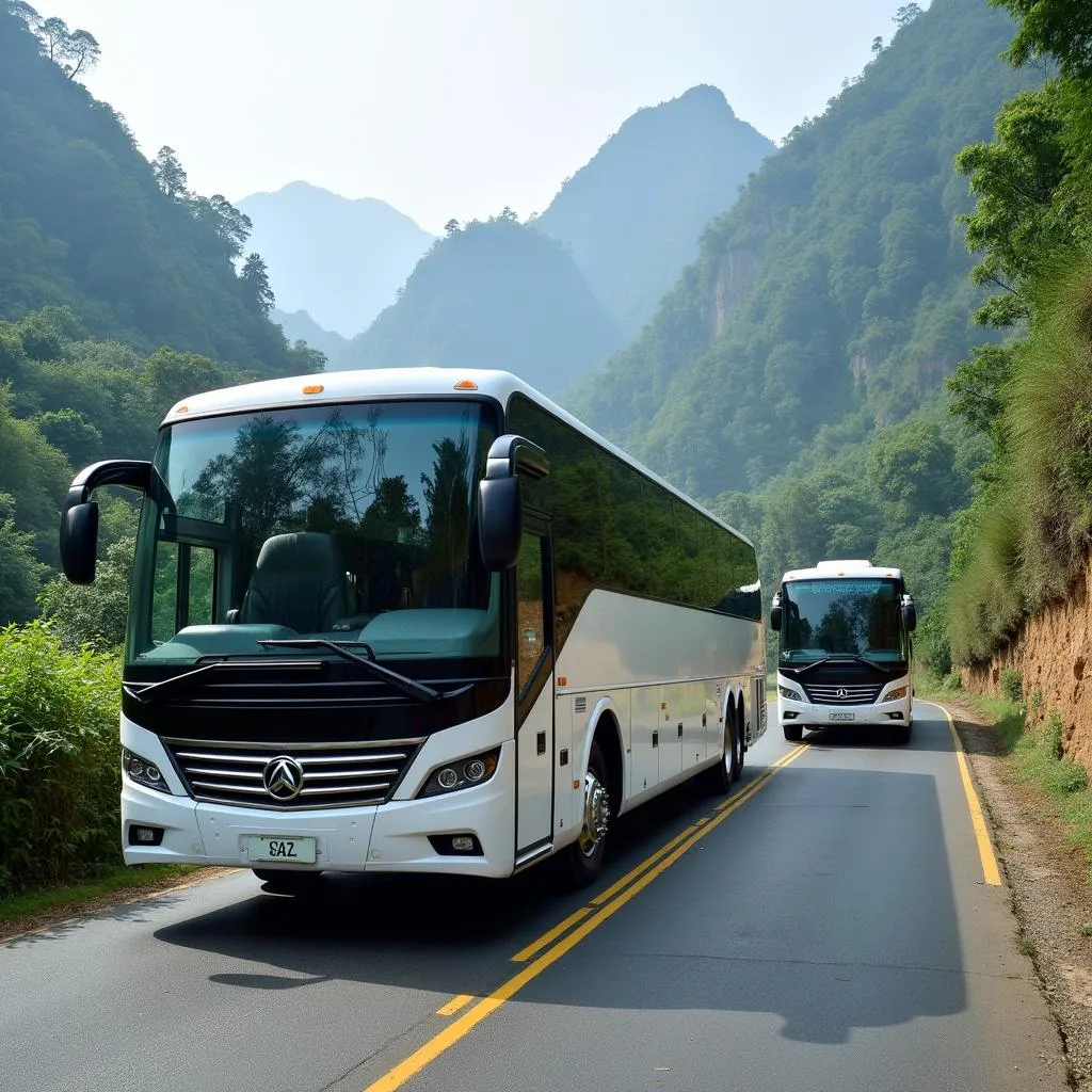 TRAVELCAR's fleet of vehicles for Sapa tours