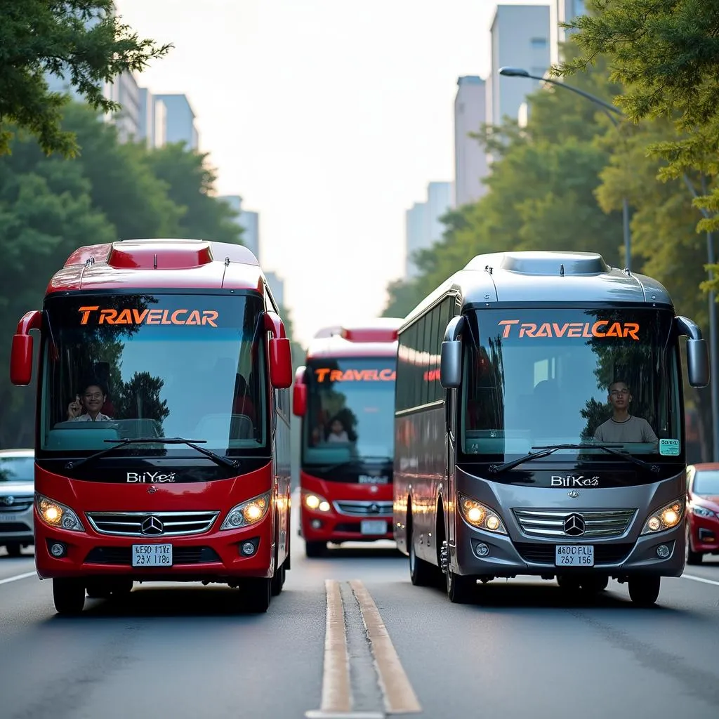 TRAVELCAR's fleet of vehicles in Hanoi