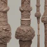 Traveler's Staff Made of Wood