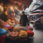 Traveling Merchant in Market