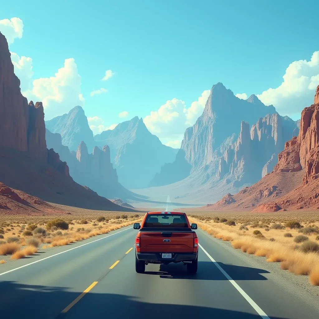 Truck on Open Road